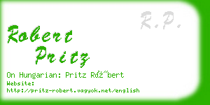 robert pritz business card